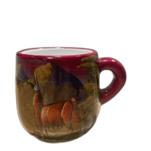 Taza Pintada a Mano Vinotinto